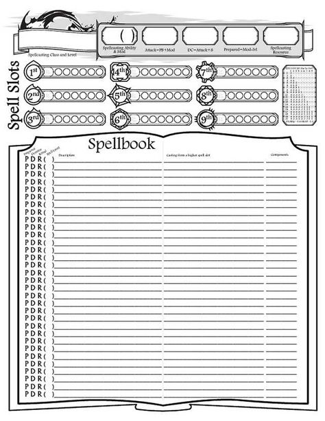 D&D5e Character sheets - Imgur Dnd Character Sheet Spells, Spell Sheet 5e, Dnd Character Spell Sheet, Dnd 5e Spell Sheet, Dnd Companion Sheet, Dnd 5e Character Sheet Printable, How To Fill Out A Dnd Character Sheet, Dnd Spell Slot Tracker, Dnd Inventory Sheet