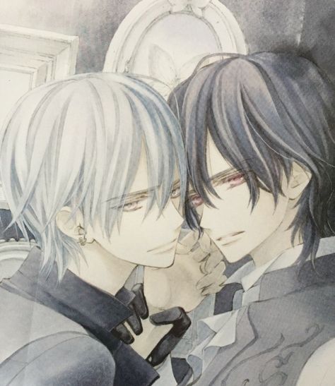 Vampire Knight Fanart, Zero X Kaname, Kaname X Zero, Vampire Knight Zero, Vampire Night, Zero Kiryu, Vampire Knight Manga, Matsuri Hino, Kaname Kuran