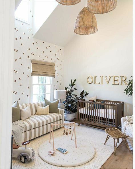 Baby Rooms & Nurseries | FishFam | Madison Bontempo Madison Fisher, Brown Crib, Pure Salt Interiors, Nursery Interior Design, Pure Salt, Nursery Room Design, Baby Room Design, Nursery Inspo, Nursery Baby Room