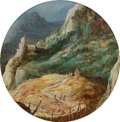 Present Painting, Circle Aesthetic, Mountainous Landscape, Old Master Paintings, Master Paintings, Yellow Tones, Old Master, The Balance, Cute Images