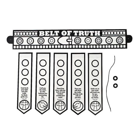 belt of truth Belt Of Truth Craft, Christian Armor, Medieval Vbs, God Activities, Armor Of God Lesson, Belt Of Truth, Vbs Ideas, Christian Crafts, Bible Crafts For Kids