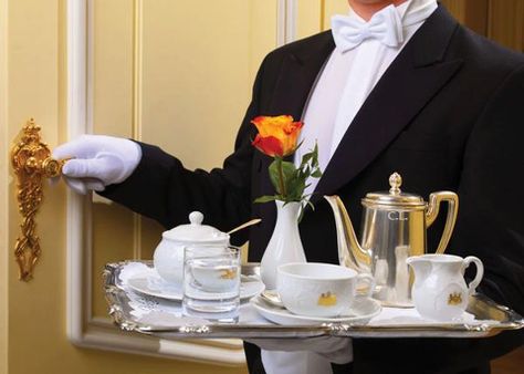 Room Service is always a wanted Luxury Butler Service, Sebastian Michaelis, Luxe Life, Lily Pond, Tea And Coffee, Butler's Pantry, Breakfast In Bed, Blender 3d, Grand Hotel