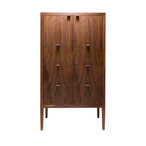 The Ashmore Tallboy — Boyd and Allister Tallboy Dresser, Santa Fe Home, Low Dresser, Euro Style, Closet Space, Solid Walnut, Historic Homes, Furniture Collection, White Oak