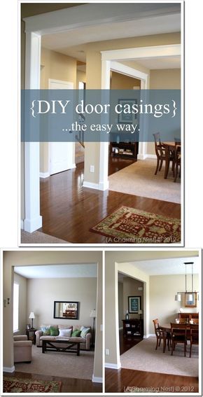 DIY - Door Casings - Full Step-by-Step Tutorial- I just like the photo, I'm sure Josh knows how to do this Tutorial Painting, Door Casing, Home Upgrades, Diy Door, Wainscoting, Basement Remodeling, Diy Home Improvement, Home Fashion, Home Improvement Projects