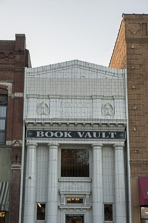 Book Vault in Oskaloosa - Iowa Road Trip Oskaloosa Iowa, Iowa Road Trip, Coal Mining, Cozy Place, Vaulting, Holiday Lights, Book Store, Sit Back, Iowa