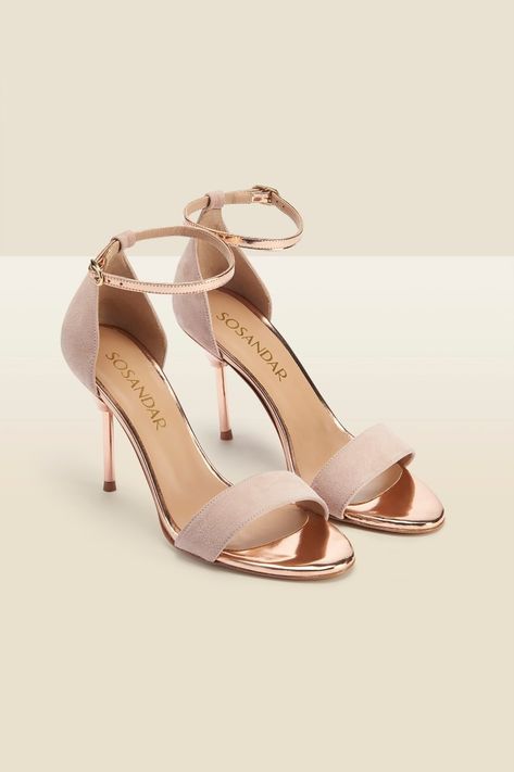 Rose Gold Sandals Heels, Gold Sandals Heels, Nail Bags, Rose Gold Sandals, Smart Casual Style, Gold Bag, Gold Sandals, Cherry On Top, Heel Sandal