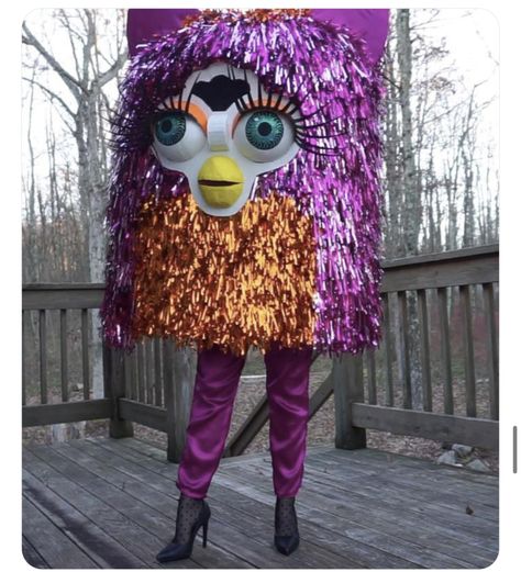 Diy Furby Costume, Furby Halloween Costume, Fun Costumes, Halloween Idea, Nostalgic Images, 2024 Halloween, Party Costumes, Horror Makeup, Creative Costumes