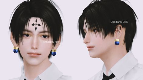 LUCIFER HAIRSTYLE ┊ New mesh | OBSIDIAN SIMS on Patreon Obsidian Sims, Anime Char, Sims 4 Hair Male, Sims 4 Anime, Kpop Hair, Spiky Hair, Sims 4 Mm, Los Sims, Sims Hair