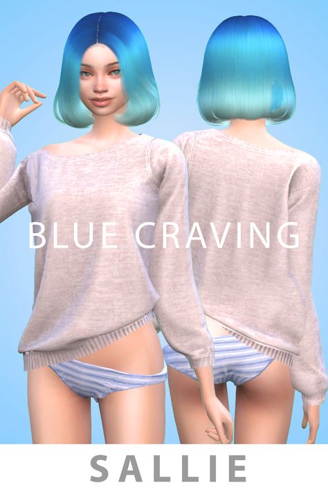 Sims 4 cc clothing- Blue Craving Cc Clothing, Blue Pin, Sims 4 Cc, Blue Nails, Pin Collection, Sims 4, Nails, Blue, Clothes