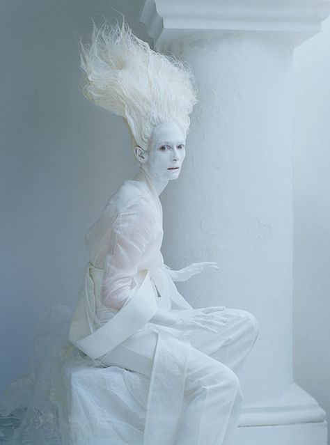 More Proof That Tilda Swinton Is Actually An Alien Sent From Outer Space Tim Walker Photography, Fashion Fotografie, Tim Walker, Tilda Swinton, W Magazine, Adventure Style, Foto Art, Ice Queen, Snow Queen