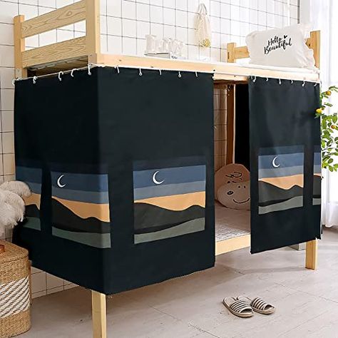 Dorm Bunk Beds, Bunk Bed Curtains, Bed Drapes, Dormitory Room, College Bedroom, Student Home, Sleeper Bed, Cabin Bed, Privacy Curtains