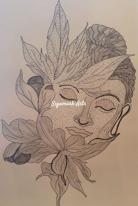 Gautama Buddha was an ascetic and spiritual teacher of South Asia who lived during the latter half of the first millennium BCE. He was the founder of Buddhism and is revered by Buddhists as a fully enlightened being who taught a path to Nirvana, freedom from ignorance, craving, rebirth and suffering. #buddha#tattoo#pinterest#drawing#passion#dream Gautama Buddha Drawing, Buddha Drawing, Buddha Tattoo, Buddha Face, Gautama Buddha, Spiritual Teachers, South Asia, Line Art Drawings, Nirvana