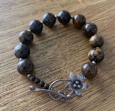 Excited to share the latest addition to my #etsy shop: Silpada Bronzite Bracelet Silver Beads with Flower Toggle Bracelet Rare Retired Mother Bronzite Bracelet, Fairy Brooch, Sterling Silver Marcasite, Silpada Jewelry, Valentine Birthday, Delray Beach, Toggle Bracelet, Special Jewelry, Bracelet Silver