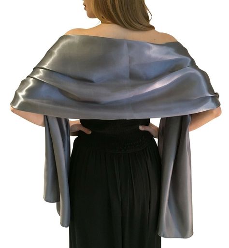 Stunning Gunmetal Grey Silky Satin Wrap Stole Shawl Pashmina Scarf  **FAST UK DELIVERY** **FREE POSTAGE for a limited time only!** **16 Other Beautiful New Colours** Beautiful Silky Satin Wrap for Weddings, Bridal or Bridesmaids Wear, Evening Wear, Balls, Proms & Parties. High quality at amazing prices! The best price and quality on Ebay. Satisfaction guaranteed. Be the bell of the ball with these eye catching satin wraps These images are copyright of Central Chic - please be aware of others usi Plus Size Satin, Bridal Shawl, Bridal Wrap, Satin Evening Dresses, Branded Scarves, Wedding Shawl, Scarf Dress, Wrap Shawl, Satin Color