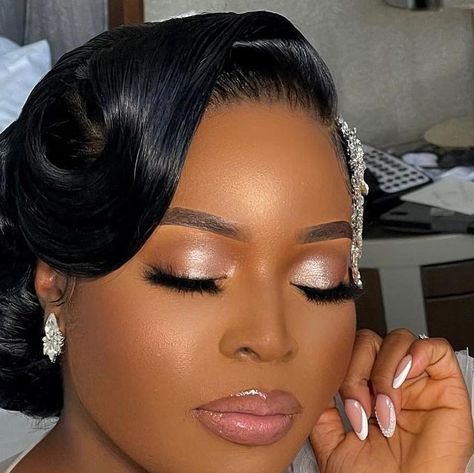 BeautyByBless 💍 (The Wedding Makeup Page) on Instagram: "Flawless Application begins with Flawless Skin ☑️ Hair : @ruthieshaircafe Makeup : @bridalsbyblessin Coordinator : @eventsbyfunmilola #BridalsByBlessin #BeautyByBlessin #BridalMUA" Makeup For Black Skin, Skin Hair, Bride Makeup, Bridal Hair And Makeup, Beauty Tutorials, Flawless Skin, Bridal Makeup, Wedding Stuff, Wedding Makeup