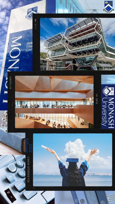 Monash University Aesthetic, Monash University Australia, University Wallpaper, College Abroad, Australia Wallpaper, University Australia, 2023 Goals, Monash University, University Of Melbourne