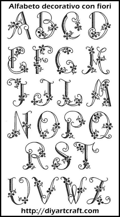 Fonts Painting, Embroidery Letters Patterns, Lettering Styles Alphabet, Alfabet Letters, Art And, Embroidery Alphabet, Fancy Letters, Hand Lettering Art, Hand Lettering Fonts