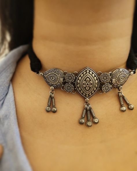 Jewelry, shop, oxidized, choker Oxidized Choker, Choker Set, From Instagram, Indian Jewelry, Choker, Charm Bracelet, Instagram