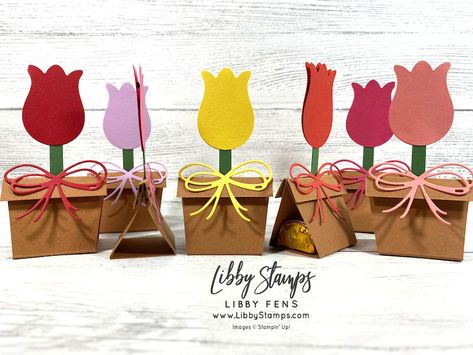 Create with Connie and Mary Saturday Blog Hop - Easter Favors - Libby Fens, Stampin' Up! Demonstrator Easter Treat Holders, Craft Paper Design, Spring Candy, 3d Paper Projects, Easter Paper Crafts, Easter Favors, Candy Crafts, Preschool Art Activities, Treat Holder