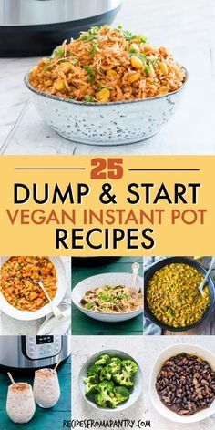 Instant Pot Dump Recipes, Instant Pot Dump, Dump Recipes, Vegan Instant Pot, Instant Pot Recipes Vegetarian, Vegan Instant Pot Recipes, Vegetarian Instant Pot, Dump Meals, Desserts Vegan