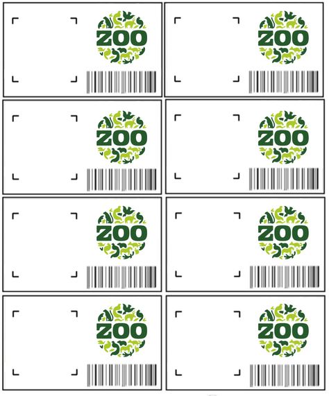 Zoo Tickets Printable Free, Zoo Keeper Badge Printable, Zoo Keeper Craft, Name Activities Preschool, Fire Safety Preschool, Zoo Preschool, Zoo Tickets, Sensory Play Toddlers, Jungle Theme Classroom