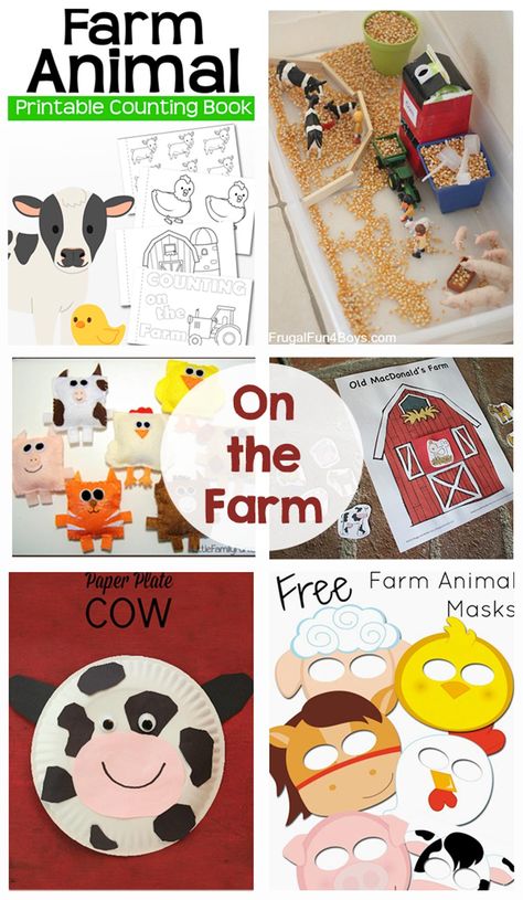 On the Farm Activities - DIY crafts, activities, printables and games that your kids are going to love! On The Farm Activities, Storybook Activities, Farm Activities Preschool, Farm Animals Preschool, Farm Theme Preschool, Farm Animals Theme, Farm Preschool, Wood Crafts Kids, Farm Games