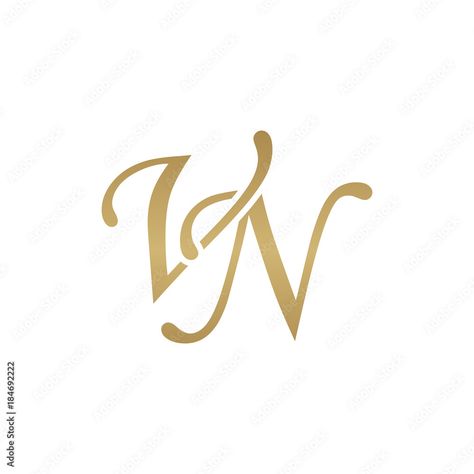 Download Initial letter VN, overlapping elegant monogram logo, luxury golden color Stock Vector and explore similar vectors at Adobe Stock. Vn Logo Design, Nv Logo, Jv Logo, Couple Monogram Design, Logo Design Love, Mehndi Designs Bridal Hands, Wedding Logo Monogram, Elegant Logo Design, Wedding Logo Design