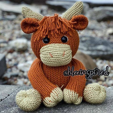 Do you own a Circular Knitting Machine?? Did you know you can make so many things including animals on them??? 💗 I have designed over 50 patterns both free and paid. 💗 🤎 Heidi The Highland Cow by me, available on my website, Etsy, and Ravelry. AND… I’m having a sale in my shops! All patterns on sale. No code needed. Just add to your cart. Link in my story and bio. #hleeinspired #highlandcow #heidihighlandcow #knittingmachine #addiexpress #addiexpresskingsize #knittingmachineanimals #p... Highland Cow Knitting Pattern Free, Highland Cow Knitting Pattern, Knitting Machine Animal Patterns, Knitting Machine Gnome Pattern, Knitting Machine Stuffed Animals, Knitting Machine Cat Ear Hat, Circular Knitting Machine Patterns Free, Circular Knitting Machine Animals, Addi King Size Knitting Machine Patterns