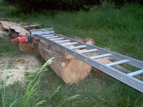 My Chainsaw Mill - by Don W @ LumberJocks.com ~ woodworking community Saw Mill Diy, Homemade Chainsaw Mill, Chainsaw Mill Plans, Portable Chainsaw Mill, Portable Saw Mill, Backyard Cabin, Bandsaw Mill, Chainsaw Mill, Lumber Mill