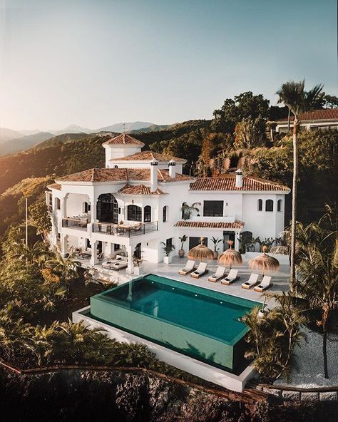 The 800m² home of Jon Olsson and Janni Delér in Marbella, Spain. Jon Olsson, Marbella Spain, Mansions Luxury, In This House We, Spanish House, Dream House Exterior, House Goals, Spanish Style, Marbella