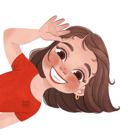 Hi! Hope you have a wonderful day 💕 #characterdesign #kidlit #characterart #digitalportraits #procreatedrawing #kidlitartist #character_design #illustragram Human Illustration Art, Hi Illustration, Cute Art Styles Cartoon, Digital Portrait Illustration, Adobe Illustrator Design, Illustration Techniques, Cartoon People, Book Illustration Art, Cartoon Portrait