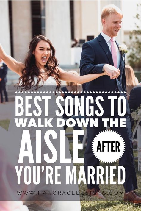 Songs to Stroll Down the Aisle AFTER you get Married!- #Aisle #Married #Songs #Walk Check more at https://howcandothis.com/weddingideas/songs-to-stroll-down-the-aisle-after-you-get-married/ Walk Out Songs, Wedding Exit Songs, Wedding Recessional Songs, Top Wedding Songs, Wedding Recessional, Father Daughter Dance Songs, Wedding Song List, Recessional Songs, Best Wedding Songs