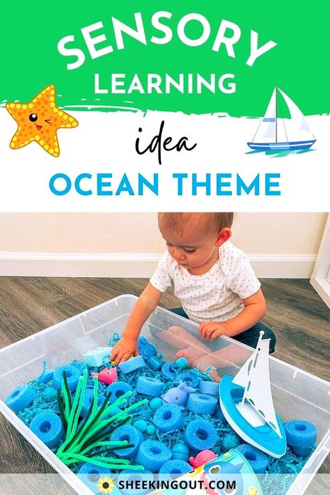 Ocean Theme Preschool, Sea Activities, Sensory Activities Toddlers, Toddler Classroom, Ocean Activities, Independent Play, Summer Ocean, Under The Sea Theme, Daycare Activities