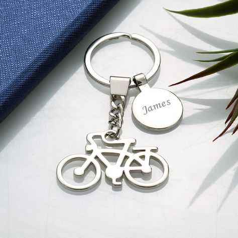 Personalised Bike Keyring 1st Wedding Anniversary Gift, 5th Wedding Anniversary Gift, 3rd Wedding Anniversary, Keychain Ideas, Boutique Gifts, Handmade Personalized Gifts, 5th Wedding Anniversary, 10th Wedding Anniversary, 1st Wedding Anniversary