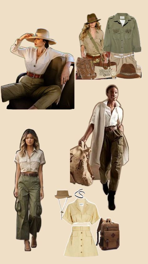 What to wear Safari Outfit Women, Safari Outfit, Back To School Crafts, Jungle Party, Safari Party, School Crafts, Yearbook, Sri Lanka, 1st Birthday