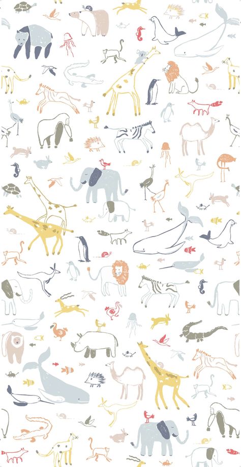 Into the Wild is featured in our Pehr x Chasing Paper Collection that captures the magic of childhood through timeless designs and showcases a wonderfully whimsical palette. Chasing Paper, Paper Installation, Baby Wallpaper, Whatsapp Wallpaper, Boys Wallpaper, Into The Wild, Room Wallpaper, Kids Wallpaper, Animal Wallpaper