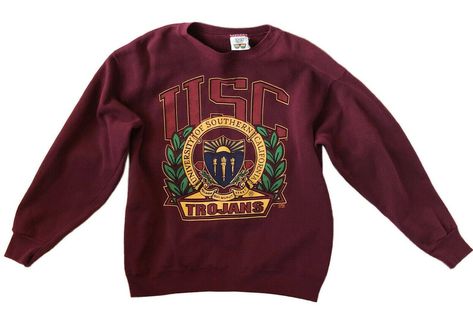 Vintage 90s USC Trojans college seal crewneck sweatshirt 20/20 Sport size L USA | #3874619416 Usc Trojans, The School, Crewneck Sweatshirt, Vintage 90s, Crew Neck Sweatshirt, Crew Neck, Sweatshirts, Quick Saves