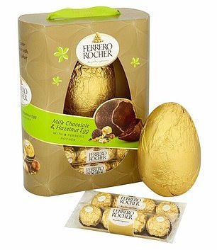 Chocolate Ferrero Rocher, Luxury Easter Eggs, Easter Egg Chocolate, Easter Egg Filling, Best Korean Food, Egg Chocolate, Biscuits Packaging, Christmas Truffles, Ferrero Rocher Chocolates