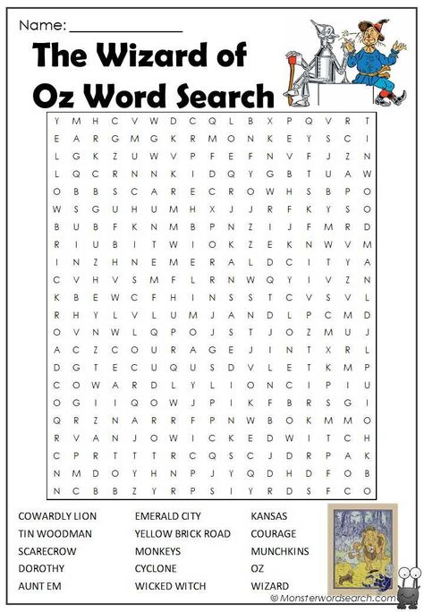 awesome The Wizard of Oz Word Search Wizard Of Oz Worksheets, Wizard Of Oz Printables Free, Wizard Of Oz Activities For Kids, Referee Cookies, Wizard Of Oz Crafts For Kids, Wizard Of Oz Printables, Wizard Of Oz Activities, Wizard Of Oz Crafts, Wizard Of Oz Games