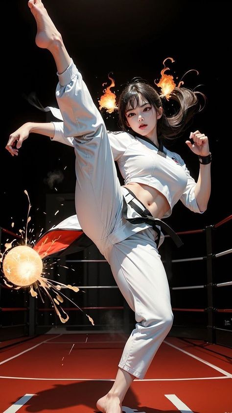 Karate Suit, Martial Arts Clothing, Martial Arts Girl, Boxing Girl, Karate Girl, Martial Arts Techniques, Karakter Disney, Martial Arts Styles, Martial Arts Women