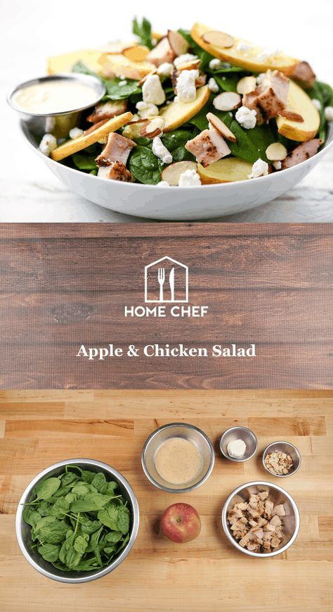 Turn off the stove and put away the knives… Home Chef is offering meals quick enough to throw together as you’re walking out the door and tasty enough to meet our (and your) high standards for quality meals with fresh ingredients. We also pack in enough ingredients for two meals, giving you way more bang than your fast food buck ever would. Save the hot oven and pots and pans for another time; we’ve got quick and delicious covered. Homechef Recipes, Asiago Chicken, Walking Out The Door, Chicken Salad With Apples, Pecan Chicken Salads, Apple Chicken, Hello Fresh Recipes, Walking Out, Balsamic Chicken