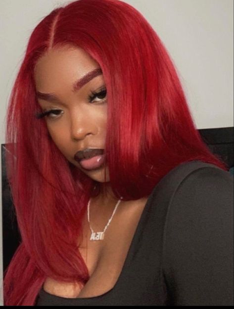 Whole Lotta Red, 613 Wig, Red Wig, Red Hair Inspo, Dyed Natural Hair, Dye My Hair, Baddie Hairstyles, Hair Inspo Color, Grunge Hair