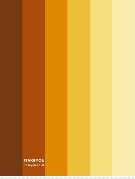 Yellow Orange Gold Color Palette, Orange Brown Colour Palette, Yellow And Brown Palette, Yellow Brown Color Palette, Colour Palette Brown, Orange Colour Combination, Yellow Colour Palette, Brown Combination, Color Palette From Image