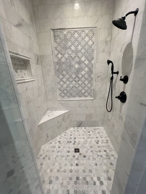 Corner Seat In Shower Ideas, Small Corner Bench, Shower Seat Ideas, Corner Seat, Corner Bench, Master Shower, Shower Seat, Shower Bench, Bathroom Remodel Shower