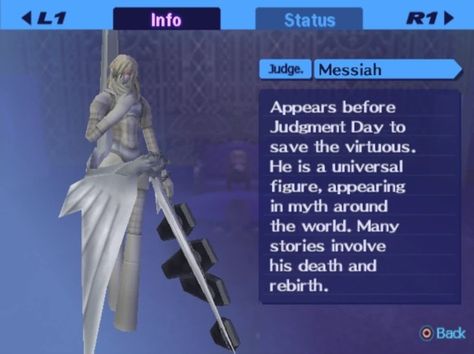 Messiah in the Persona 3 Compendium. Persona 3 Messiah, Messiah Persona, Persona Art, Persona 3, Megami Tensei, Shin Megami Tensei, Persona, Around The Worlds, Pins