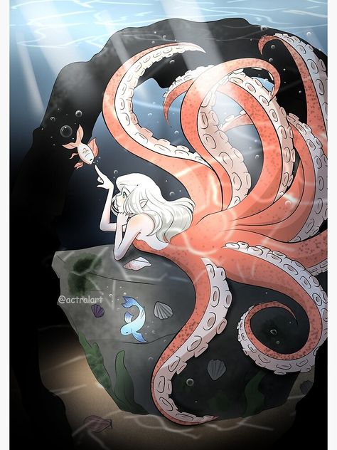 Octopus Mermaid, Mermaid Pose, Mew And Mewtwo, Jellyfish Art, Ipad Snap, Mermaid Drawings, Octopus Tentacles, Mermaid Art, Ipad 4