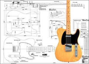 Fender Telecaster® Full Scale Electric Guitar Plan Vintage Telecaster, Guitar Tabs And Chords, Fender Tele, Guitar Fender, Luthier Guitar, Guitar Diy, Guitar Tech, Custom Electric Guitars, Telecaster Guitar