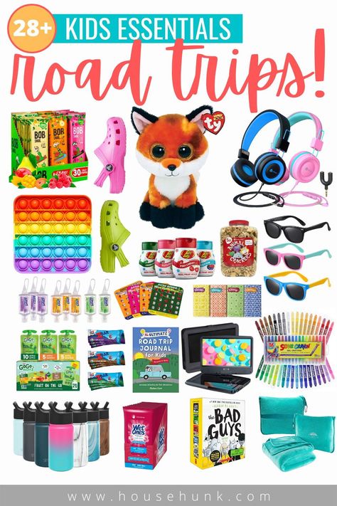 Planning an epic family road trip? These road trip essentials will ensure you are prepared for a fun journey on the open road! Long Road Trip Essentials, Road Trip Essentials For Kids, Kid Road Trip Activities, Road Trip Toys, Toddler Road Trip, Road Trip Bag, Road Trip Gifts, Road Trip Kit, Kids Travel Activities