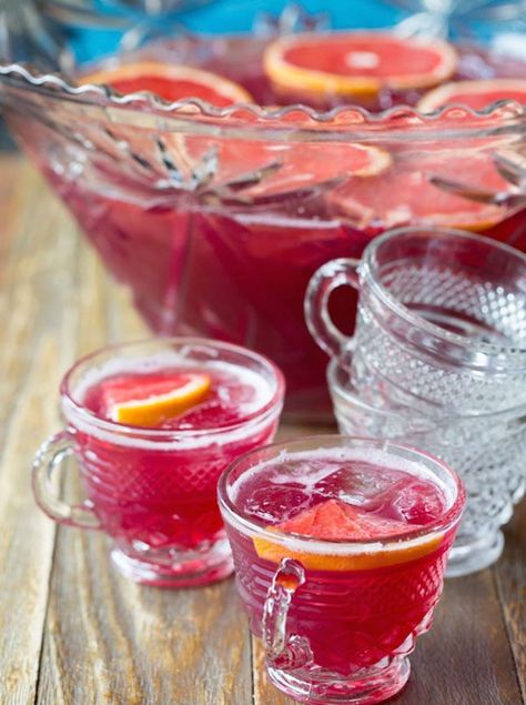 champagne-punch-1 Sangria In Punch Bowl, Sangria Punch Bowl, Champagne Punch Bowl, Christmas Cocktail Punch Bowl, Punch Bowl Cocktail Recipes, Punch Bowl Recipes Alcohol, Punch Bowl Drinks Alcohol, Mocktail Punch Bowl, Haunted Academia