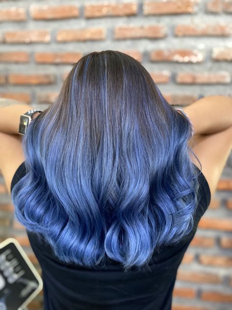 My new hair style - Ash Blue Ombre Hair Ash Blue Hair, Blue Ombre Hair, Hair Color Blue, Blue Ombre, Ombre Hair, Blue Hair, New Hair, Hair Inspiration, Cool Hairstyles